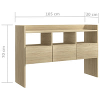 Thumbnail for Sideboard Sonoma-Eiche 105x30x70 cm Holzwerkstoff