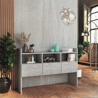 Thumbnail for Sideboard Betongrau 105x30x70 cm Holzwerkstoff