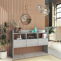 Thumbnail for Sideboard Betongrau 105x30x70 cm Holzwerkstoff