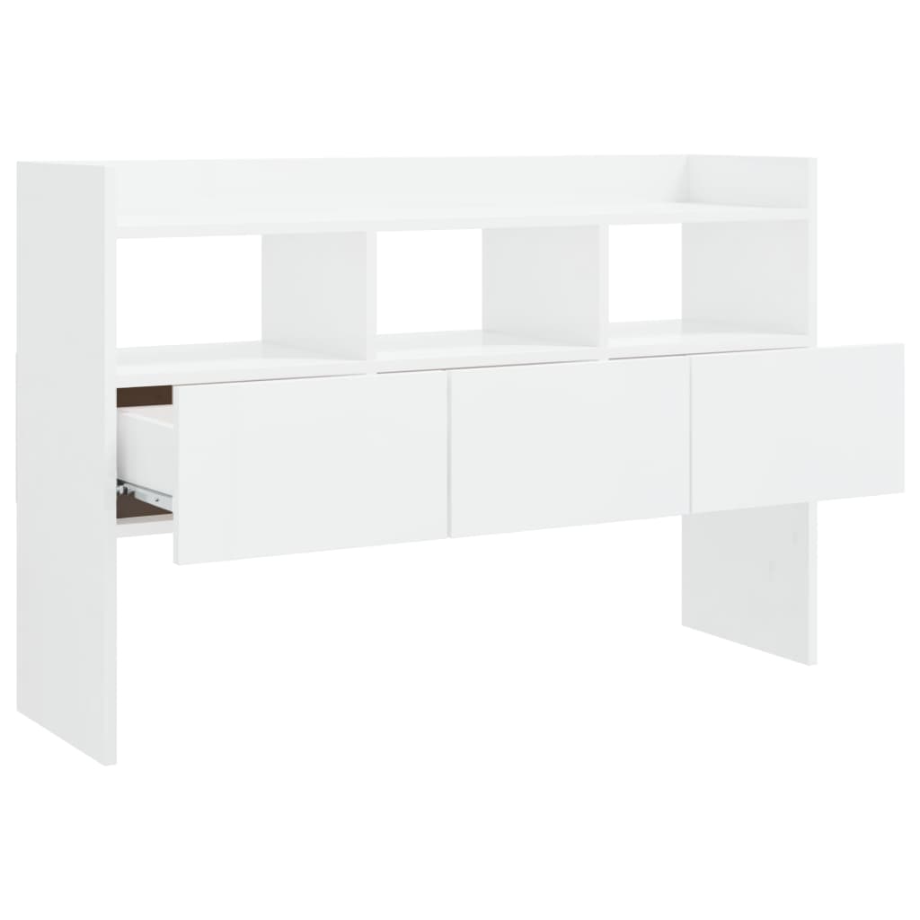 Sideboard Hochglanz-Weiß 105x30x70 cm Holzwerkstoff