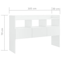 Thumbnail for Sideboard Hochglanz-Weiß 105x30x70 cm Holzwerkstoff