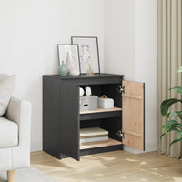 Thumbnail for Beistellschrank Grau 60x36x65 cm Massivholz Kiefer