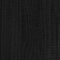 Thumbnail for Beistellschrank Schwarz 60x36x84 cm Massivholz Kiefer