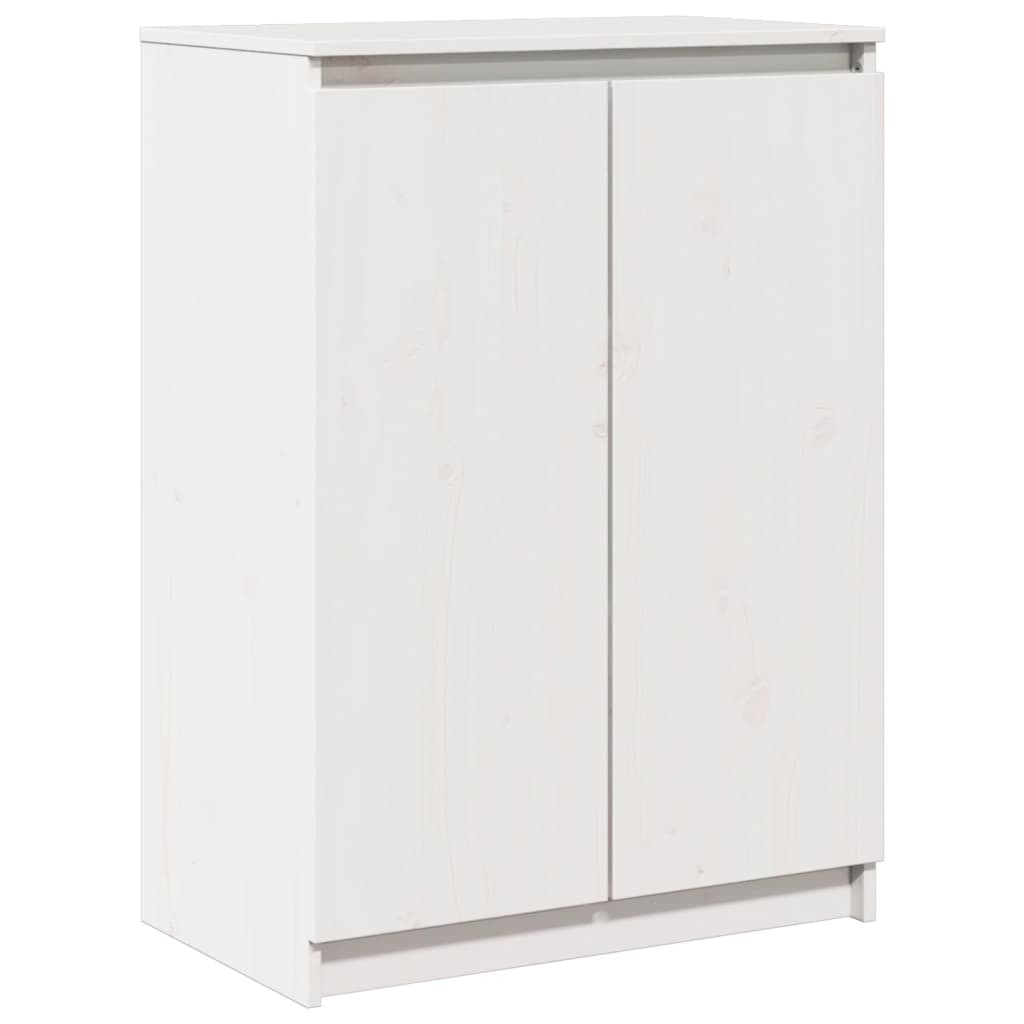 Sideboard Weiß 60x36x84 cm Massivholz Kiefer