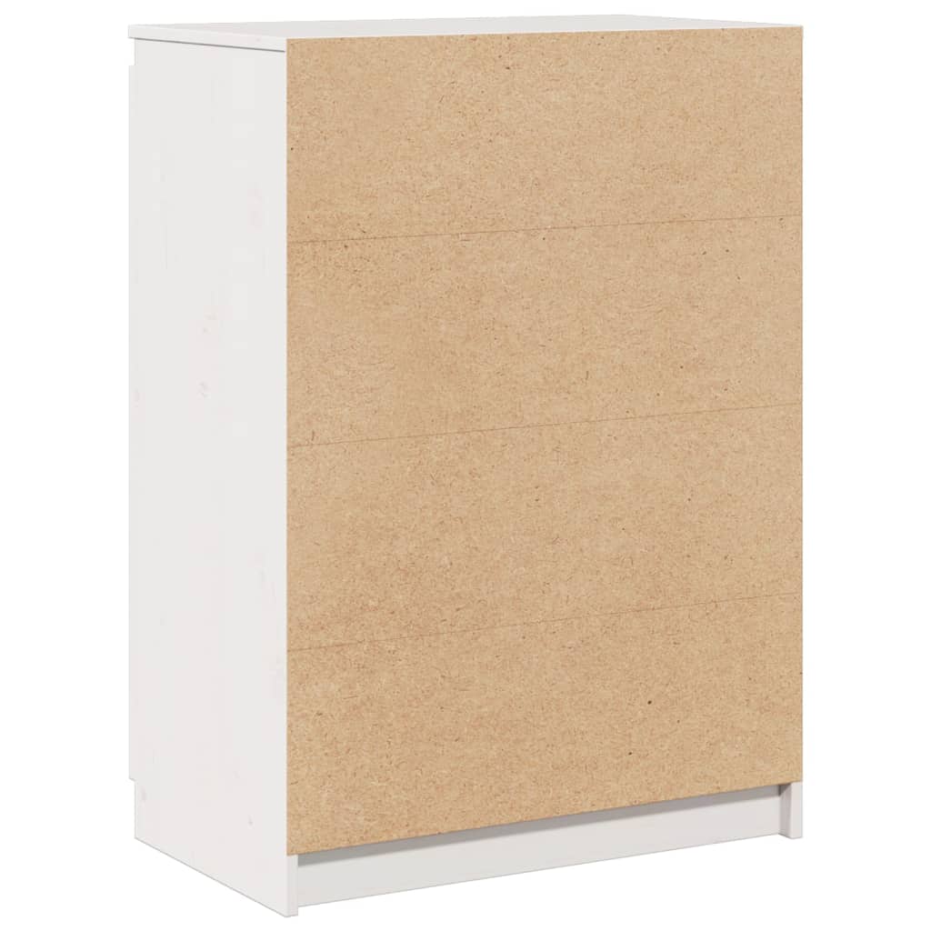 Sideboard Weiß 60x36x84 cm Massivholz Kiefer