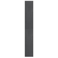 Thumbnail for Bücherregal/Raumteiler Grau 40x30x199 cm Massivholz Kiefer