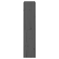 Thumbnail for Bücherregal/Raumteiler Grau 60x30x135,5 cm Massivholz Kiefer