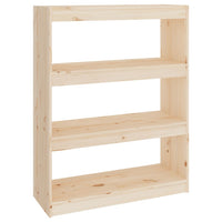 Thumbnail for Bücherregal/Raumteiler 80x30x103,5 cm Massivholz Kiefer