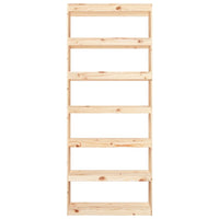 Thumbnail for Bücherregal/Raumteiler 80x30x199,5 cm Massivholz Kiefer