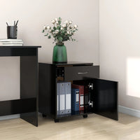 Thumbnail for Rollschrank Schwarz 45x38x54 cm Holzwerkstoff
