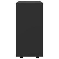 Thumbnail for Rollschrank Schwarz 60x35x75 cm Holzwerkstoff