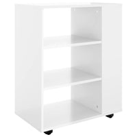 Thumbnail for Rollschrank Hochglanz-Weiß 60x35x75 cm Holzwerkstoff