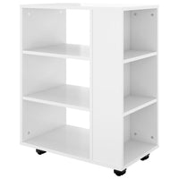 Thumbnail for Rollschrank Hochglanz-Weiß 60x35x75 cm Holzwerkstoff