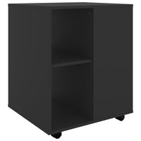 Thumbnail for Rollschrank Schwarz 60x53x72 cm Holzwerkstoff