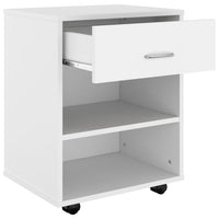 Thumbnail for Rollschrank Weiß 46x36x59 cm Holzwerkstoff
