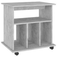 Thumbnail for Rollschrank Betongrau 60x45x60 cm Holzwerkstoff