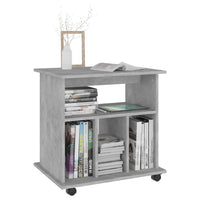 Thumbnail for Rollschrank Betongrau 60x45x60 cm Holzwerkstoff