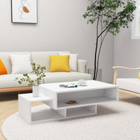 Thumbnail for Couchtisch Weiß 105x55x32 cm Holzwerkstoff