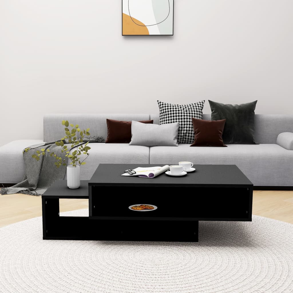 Couchtisch Schwarz 105x55x32 cm Holzwerkstoff