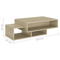 Thumbnail for Couchtisch Sonoma-Eiche 105x55x32 cm Holzwerkstoff