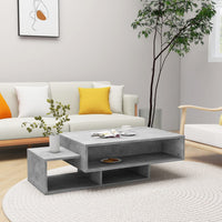 Thumbnail for Couchtisch Betongrau 105x55x32 cm Holzwerkstoff
