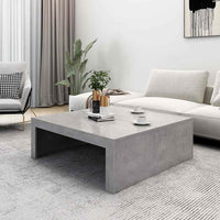 Thumbnail for Couchtisch Betongrau 100x100x35 cm Holzwerkstoff