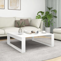 Thumbnail for Couchtisch Weiß 100x100x35 cm Holzwerkstoff