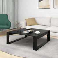 Thumbnail for Couchtisch Schwarz 100x100x35 cm Holzwerkstoff