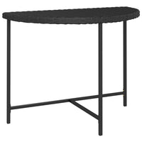 Thumbnail for Gartentisch Schwarz 100x50x75 cm Poly Rattan