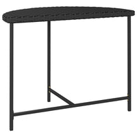 Thumbnail for Gartentisch Schwarz 100x50x75 cm Poly Rattan
