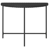 Thumbnail for Gartentisch Schwarz 100x50x75 cm Poly Rattan