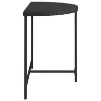 Thumbnail for Gartentisch Schwarz 100x50x75 cm Poly Rattan