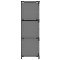 Thumbnail for Lagerschrank mit 3 Stoff-Schubladen Grau 34x34x101 cm Stahl