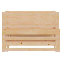 Thumbnail for Tagesbett Ausziehbar Massivholz Kiefer 2x(90x200) cm