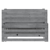 Thumbnail for Ausziehbares Tagesbett Grau Massivholz Kiefer 2x(90x200) cm