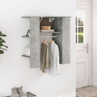 Thumbnail for Flurschrank Betongrau 97,5x37x99 cm Holzwerkstoff
