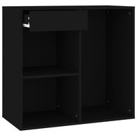Thumbnail for Kosmetikschrank Schwarz 80x40x75 cm Holzwerkstoff