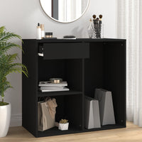 Thumbnail for Kosmetikschrank Schwarz 80x40x75 cm Holzwerkstoff