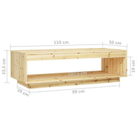 Thumbnail for Couchtisch 110x50x33,5 cm Massivholz Tanne