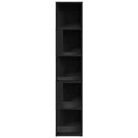 Thumbnail for Eckregal Schwarz 33x33x164,5 cm Holzwerkstoff