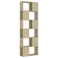 Thumbnail for Bücherregal Raumteiler Sonoma-Eiche 60x24x186 cm Holzwerkstoff