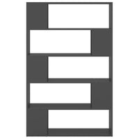 Thumbnail for Bücherregal Raumteiler Grau 100x24x155 cm Holzwerkstoff