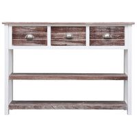 Thumbnail for Sideboard Antik-Braun 108x30x76 cm Massivholz Paulownia