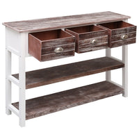Thumbnail for Sideboard Antik-Braun 108x30x76 cm Massivholz Paulownia