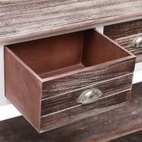 Thumbnail for Sideboard Antik-Braun 108x30x76 cm Massivholz Paulownia