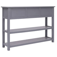 Thumbnail for Sideboard Grau 108x30x76 cm Massivholz Paulownia