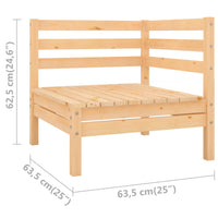 Thumbnail for Garten-Ecksofa Massivholz Kiefer