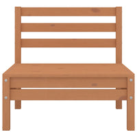 Thumbnail for Garten-Mittelsofa Honigbraun Massivholz Kiefer