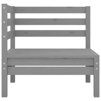 Thumbnail for Garten-Ecksofas 2 Stk. Grau Massivholz Kiefer