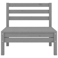 Thumbnail for 3-tlg. Garten-Lounge-Set Massivholz Kiefer Grau